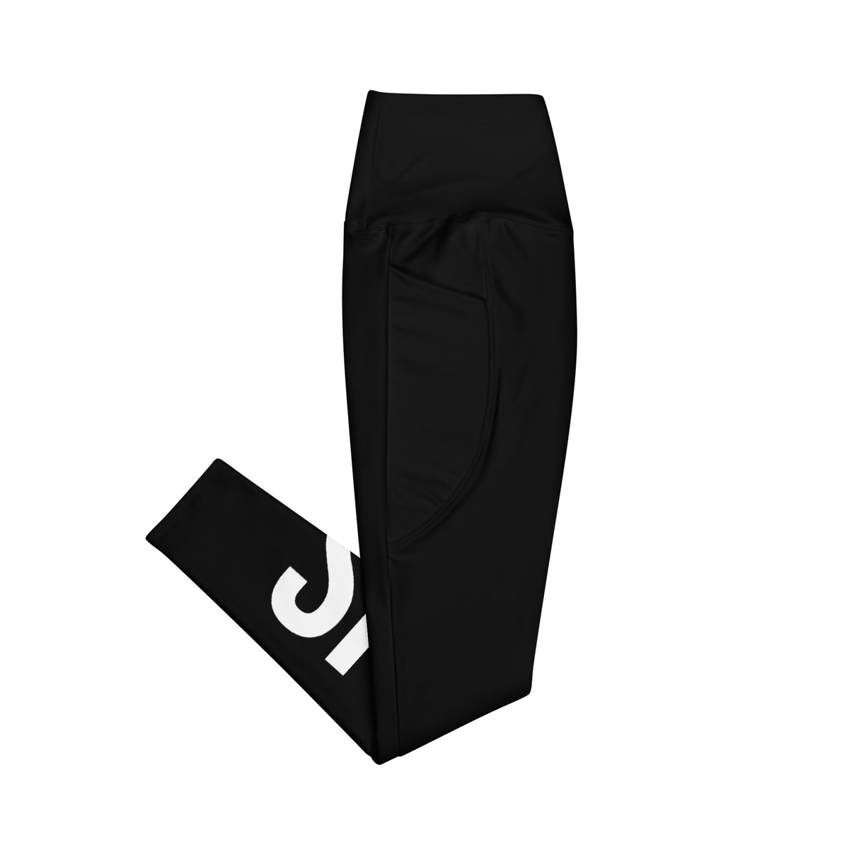 SPIERPIJN Legging – Zwart – productfoto detail, SPIERPIJN all-over geprint