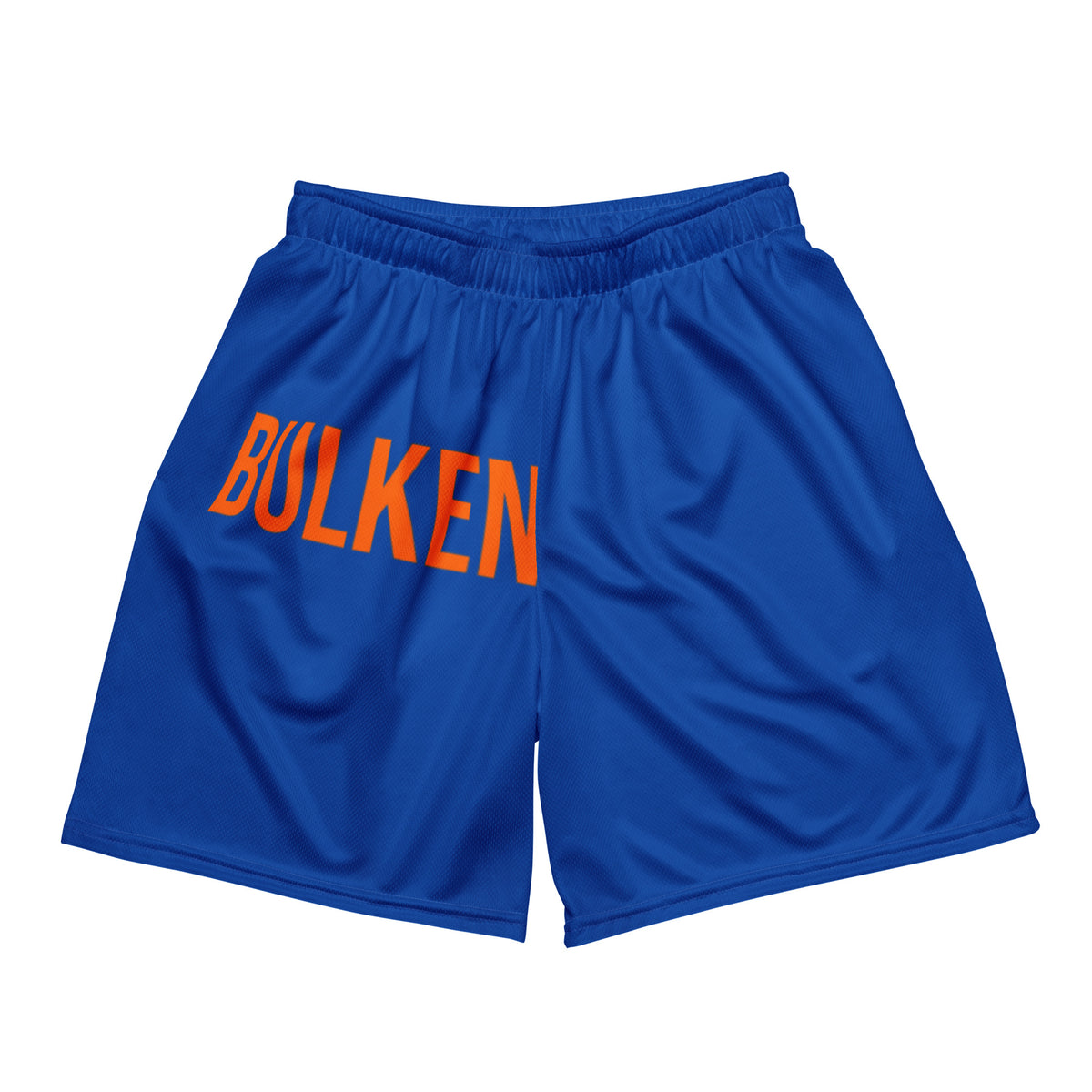 BULKEN Short – Blauw/Oranje – productfoto voorkant, BULKEN all-over geprint