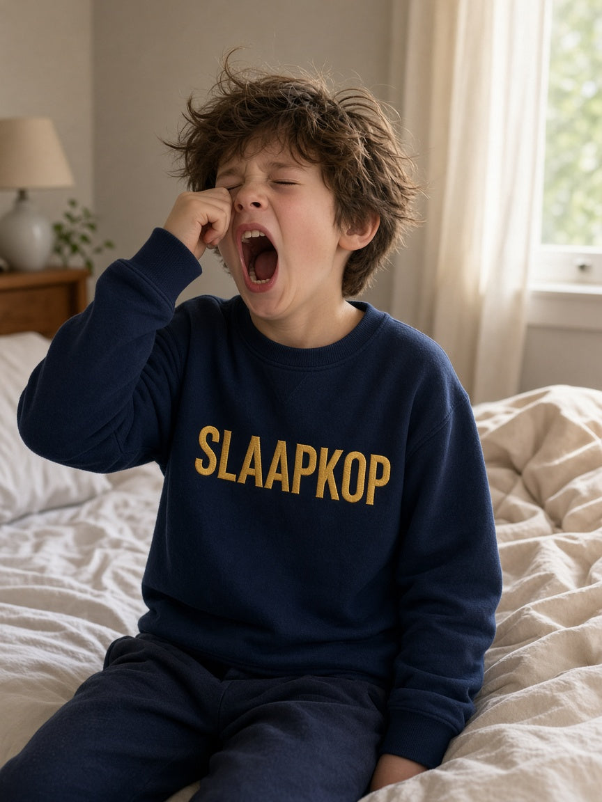 SLAAPKOP Kindersweater – modelfoto