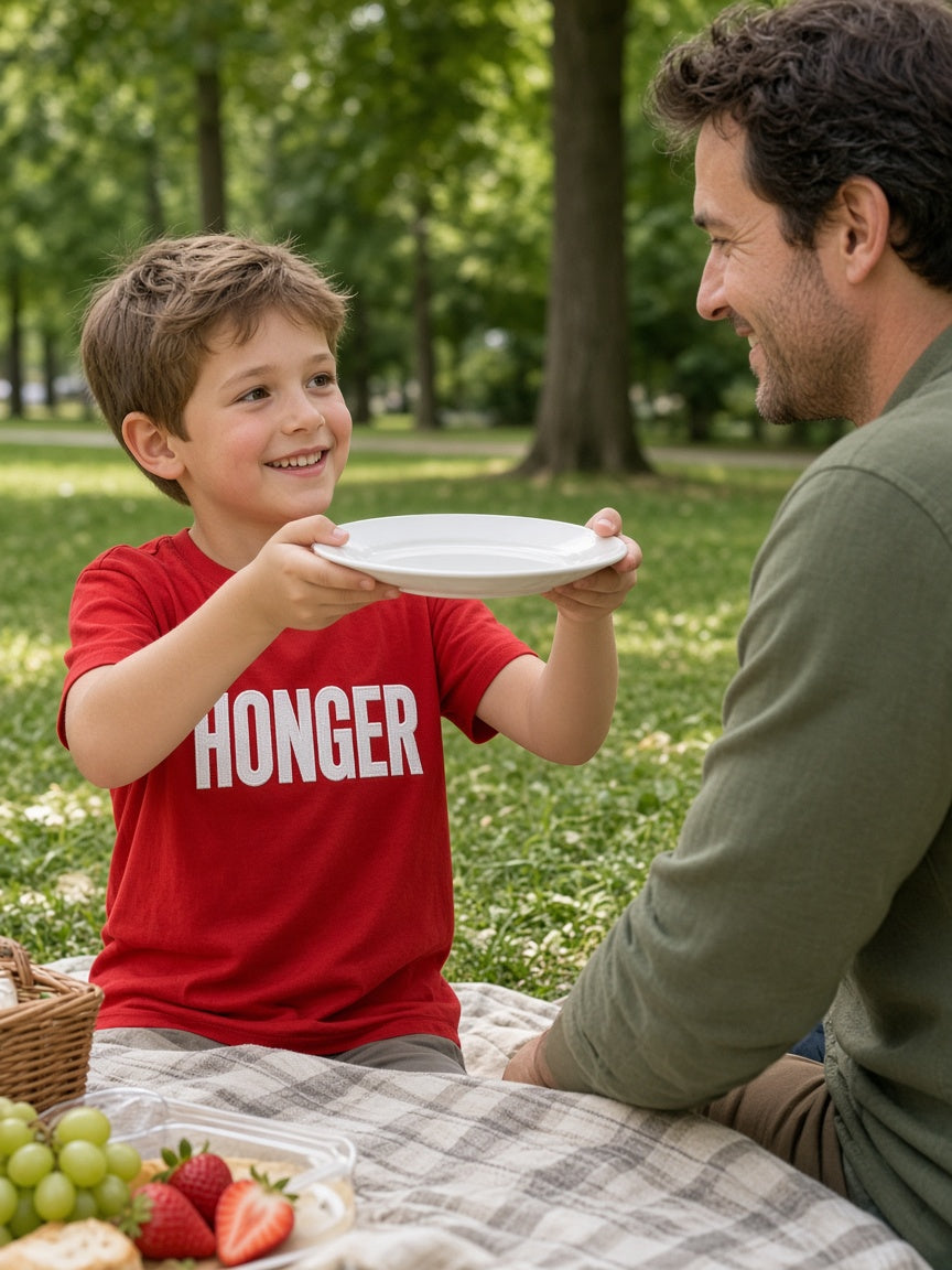HONGER Kinder-T-shirt – modelfoto
