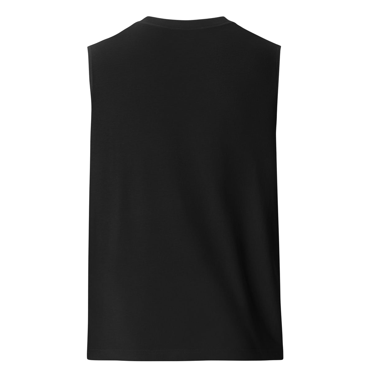 KAST Muscle Shirt – Zwart/Wit – productfoto achterkant, KAST geborduurd