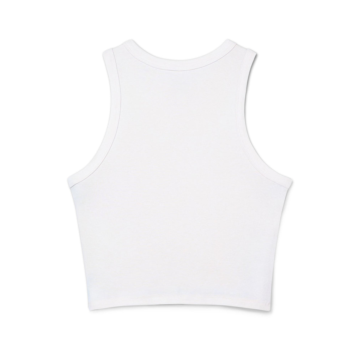 SQUATS Racer Tank – Zwart – productfoto achterkant, SQUATS bedrukt